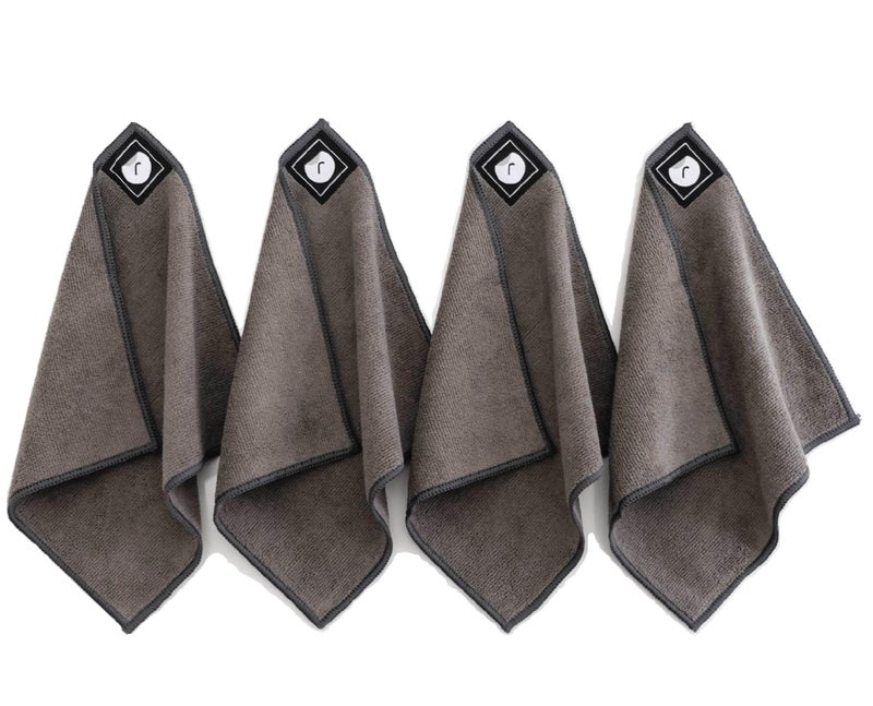 Remooble 4 Pack Magnetic Microfiber Cleaning Cloth Dry Erasers for Whiteboards - Towel Hangs on Metal Edged White Boards  Glassboards  and Blackboards Washable - 10'' X 10'' - Image 1